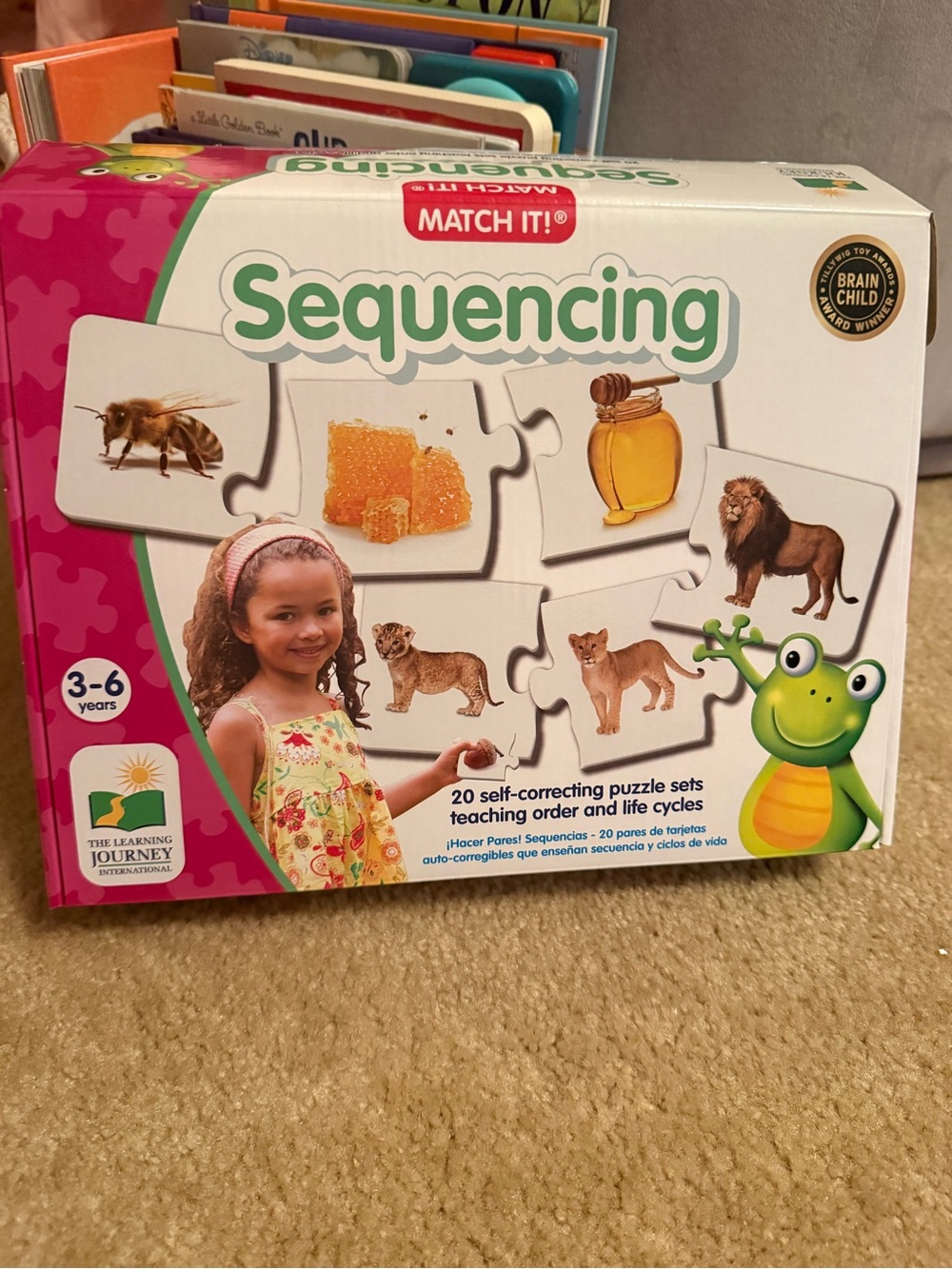 The Learning Journey Match It! Sequencing Game - Green